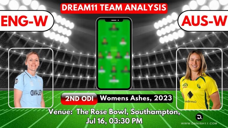 ENG-W VS AUS-W Dream 11 Prediction Today Match, Perfect Playing 11, Pitch Report, Injury Update, Dream 11 Team Today, Fantasy Cricket Tips