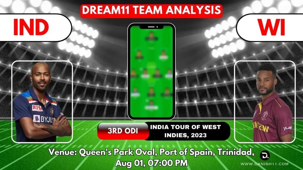 IND VS WI Dream11 Prediction Today Match Perfect Playing