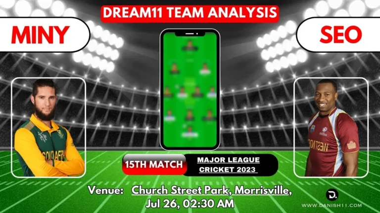 MINY VS SEO Dream 11 Prediction Today Match Perfect Playing 11, Pitch Report, Injury Update, Dream 11 Team Today, Fantasy Cricket Tips