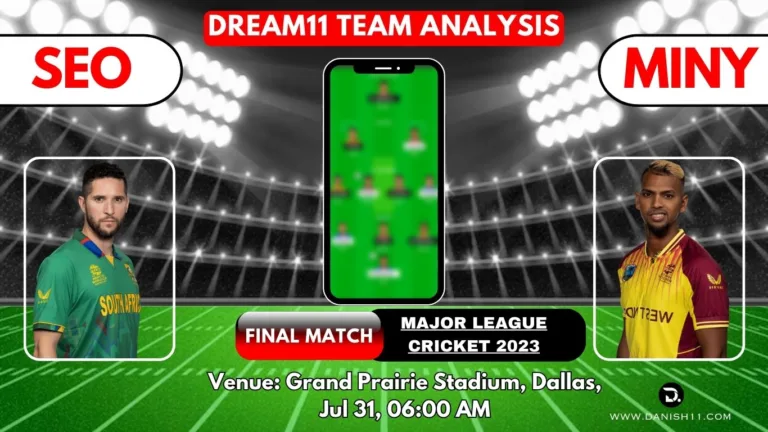 SEO VS MINY Dream11 Prediction Today Match Perfect Playing 11, Pitch Report, Injury Update, Dream11 Team Today, Fantasy Cricket Tips.