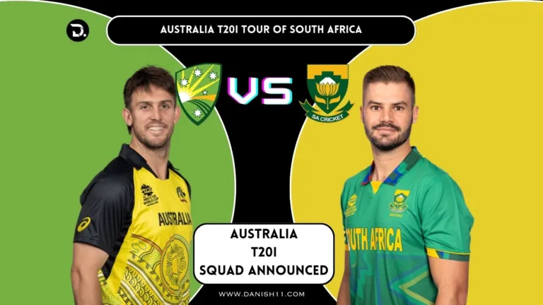 Australia T20I Squad Announced for South Africa Tour