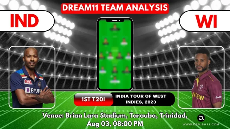 IND VS WI Dream11 Prediction Today Match Perfect Playing 11, Pitch Report, Injury Update, Dream11 Team Today, Fantasy Cricket Tips