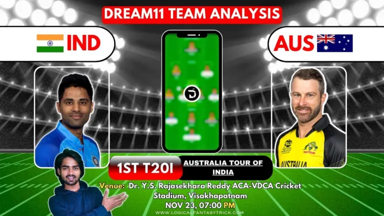 IND VS AUS Dream11 Prediction Today Match, Perfect Playing 11, Pitch Report, Injury Update, IND VS AUS Dream11 Team Today, Fantasy Cricket Tips, 1ST T20I
